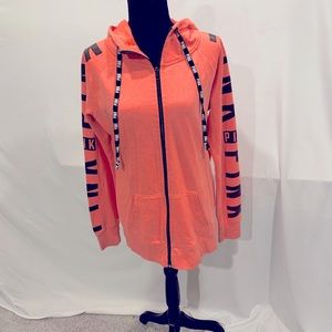 Victoria’s Secret PINK- orange hooded sweatshirt